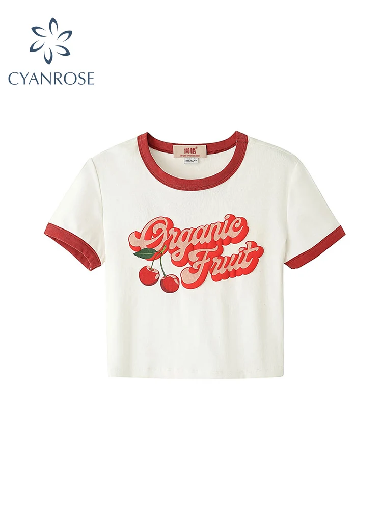 Graphic Print T-shirt Women Harajuku Aesthetic White Tee Top 2022 Summer Casual Vintage Fashion Kawaii Y2k Female Slim Crop Top
Graphic Print T-shirt Women Harajuku Aesthetic White Tee Top 2022 Summer Casual Vintage Fashion Kawaii Y2k Female Slim Crop Top
