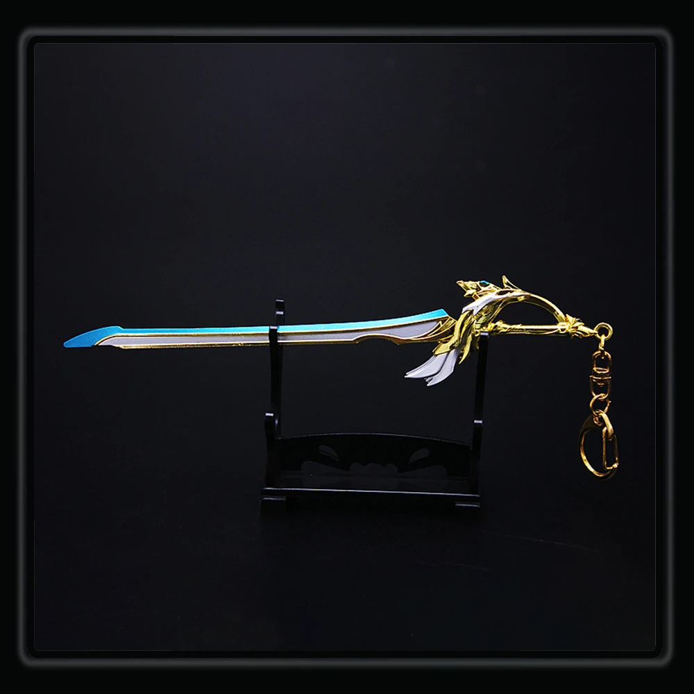Genshin Impact Game Wind Eagle Sword Handmade Model Key Chain Pendant 17CM Crafts Collection Ornament Cosplay Weapons Toy Sword
Genshin Impact Game Wind Eagle Sword Handmade Model Key Chain Pendant 17CM Crafts Collection Ornament Cosplay Weapons Toy Sword