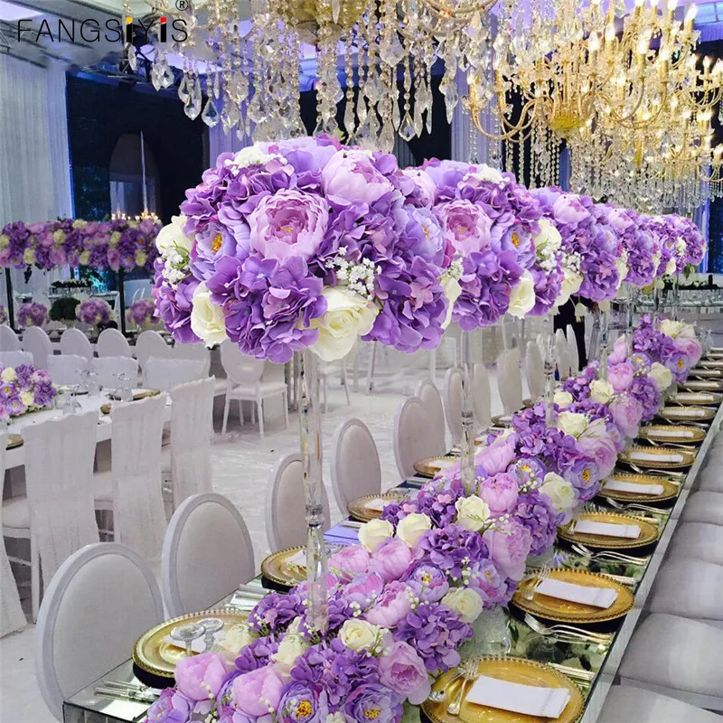 New 35/45/50CM Silk Rose Hydrangea Peonies Artificial Flower Ball Centerpieces Party Wedding Background Decor Table Floral Ball
New 35/45/50CM Silk Rose Hydrangea Peonies Artificial Flower Ball Centerpieces Party Wedding Background Decor Table Floral Ball