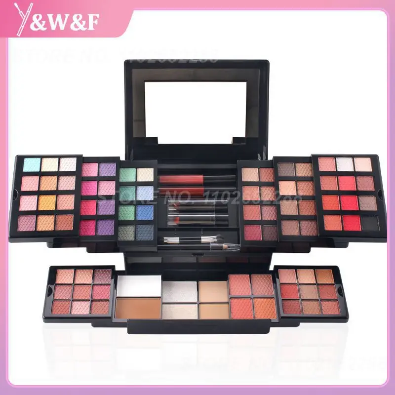 

MISS ROSE Makeup Set Matte Silky Eyeshadow Palette Not Easy to Discolor Lipstick Gift Box Long Lasting Shimmer Eye Shadow TSLM2
