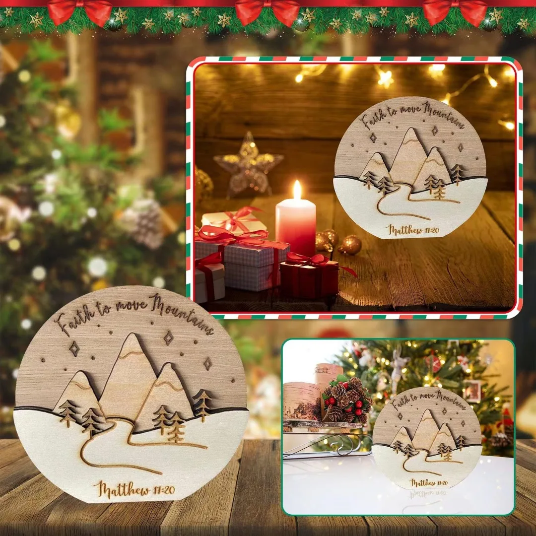 1pc Wooden Desktop Decoration Rustic Landscape Painting Table Ornament For Christmas Garden Living Room Classroom Party Decor
1pc Wooden Desktop Decoration Rustic Landscape Painting Table Ornament For Christmas Garden Living Room Classroom Party Decor