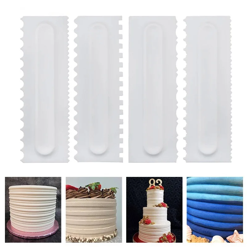 4PC/set Cake Decorating Comb Cake Scraper Smoother Cream Decorating Pastry Icing Comb Fondant Cake Spatulas Baking Pastry Tools
4PC/set Cake Decorating Comb Cake Scraper Smoother Cream Decorating Pastry Icing Comb Fondant Cake Spatulas Baking Pastry Tools