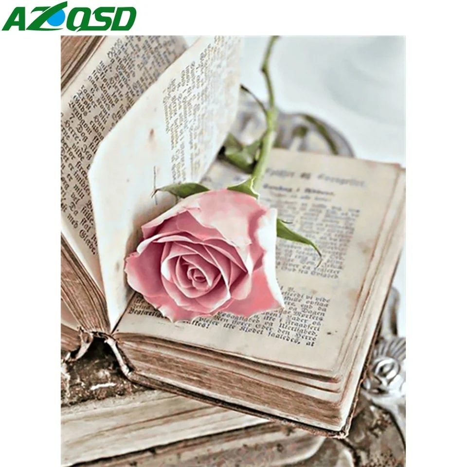AZQSD Oil Painting Drawing On Canvas Rose Book Gift For Children Pictures By Numbers Landscape Flower Wall Decor Living Room
AZQSD Oil Painting Drawing On Canvas Rose Book Gift For Children Pictures By Numbers Landscape Flower Wall Decor Living Room