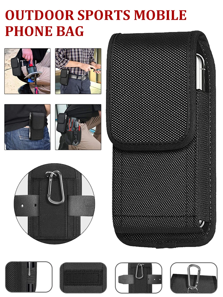 Cell Phone Pouch Holster Waist Belt Clip Phone Holder Case With D-Shaped Buckle Portable Card Holster Case For Outdoor Sports
Cell Phone Pouch Holster Waist Belt Clip Phone Holder Case With D-Shaped Buckle Portable Card Holster Case For Outdoor Sports