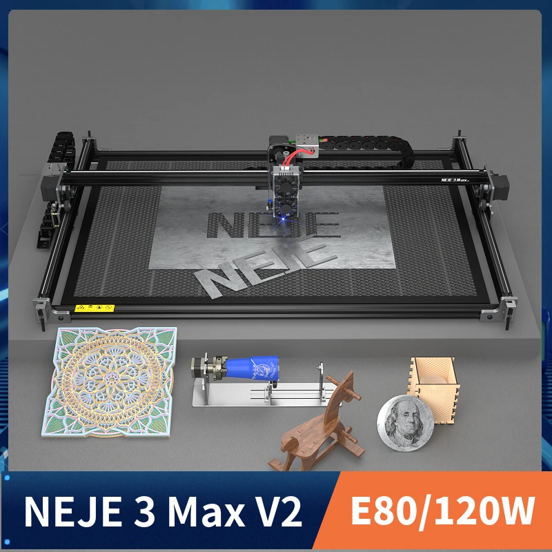 2023 NEJE 3Max V2 120W Laser Engraving Cutting Machine Woodwork Tool Business Machine Air Assist Laser CNC Router Laser Engraver
2023 NEJE 3Max V2 120W Laser Engraving Cutting Machine Woodwork Tool Business Machine Air Assist Laser CNC Router Laser Engraver