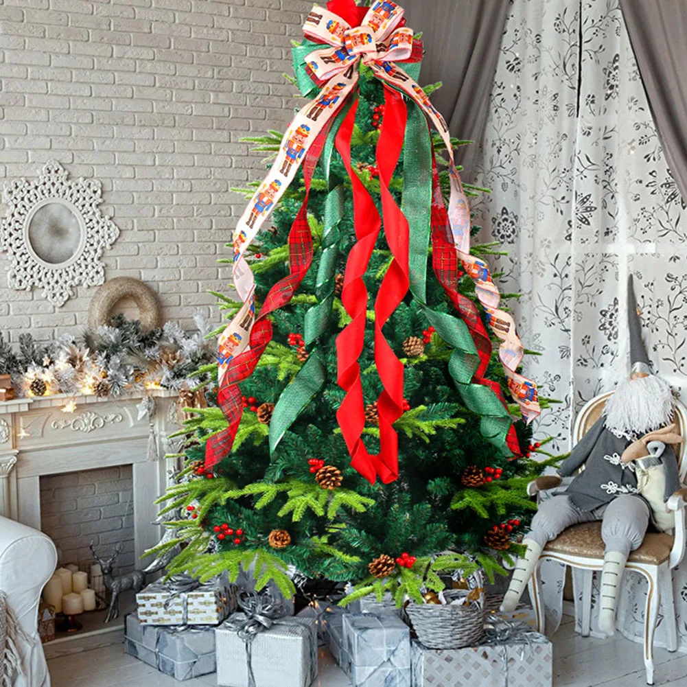 Large Christmas Bow Christmas Tree Top Bowknot Ribbon Pendant Decoration Christmas Party Ribbon Bows 2024 New Year Decor
Large Christmas Bow Christmas Tree Top Bowknot Ribbon Pendant Decoration Christmas Party Ribbon Bows 2024 New Year Decor