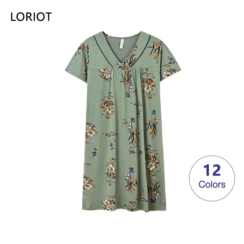 LORIOT Floral Pajama For Women Nightgown Nightdress Pyjama Nightwear Sleepwear Short Sleeve Cute Sexy Casual Korean SA1307
LORIOT Floral Pajama For Women Nightgown Nightdress Pyjama Nightwear Sleepwear Short Sleeve Cute Sexy Casual Korean SA1307