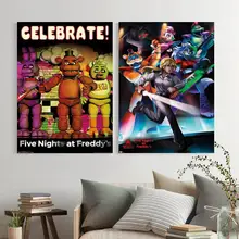 FNAF-Ultimate Group Canvas Art Poster and Wall Art Picture Print Modern Family bedroom Decor Posters