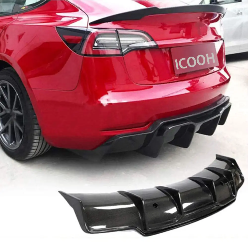 Dry Carbon Fiber Spoiler Rear Diffuser Trunk Wing Body Kits Auto Parts Modfied for Tesla Model 3
Dry Carbon Fiber Spoiler Rear Diffuser Trunk Wing Body Kits Auto Parts Modfied for Tesla Model 3