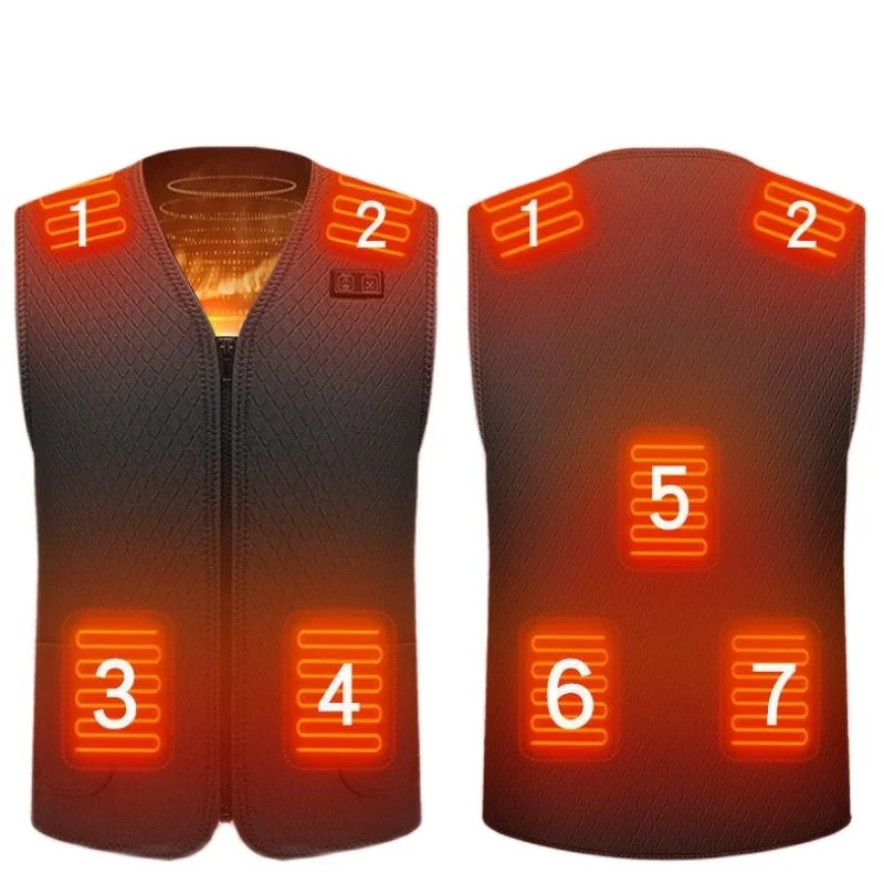 Мужская зимняя куртка без рукавов с подогревом и USB-портом 
Мужская зимняя куртка без рукавов с подогревом и USB-портом