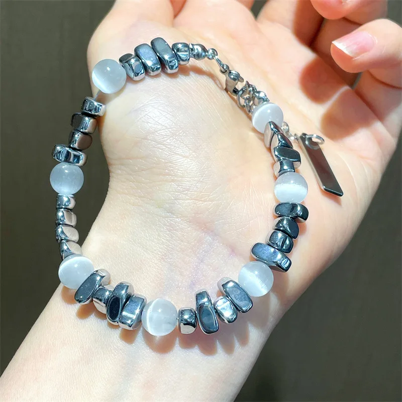 New Vintage Silver Color White Opal Stone Charms Bracelets & Bangles Unisex Fashion Bijoux Bracelet Gifts
New Vintage Silver Color White Opal Stone Charms Bracelets & Bangles Unisex Fashion Bijoux Bracelet Gifts