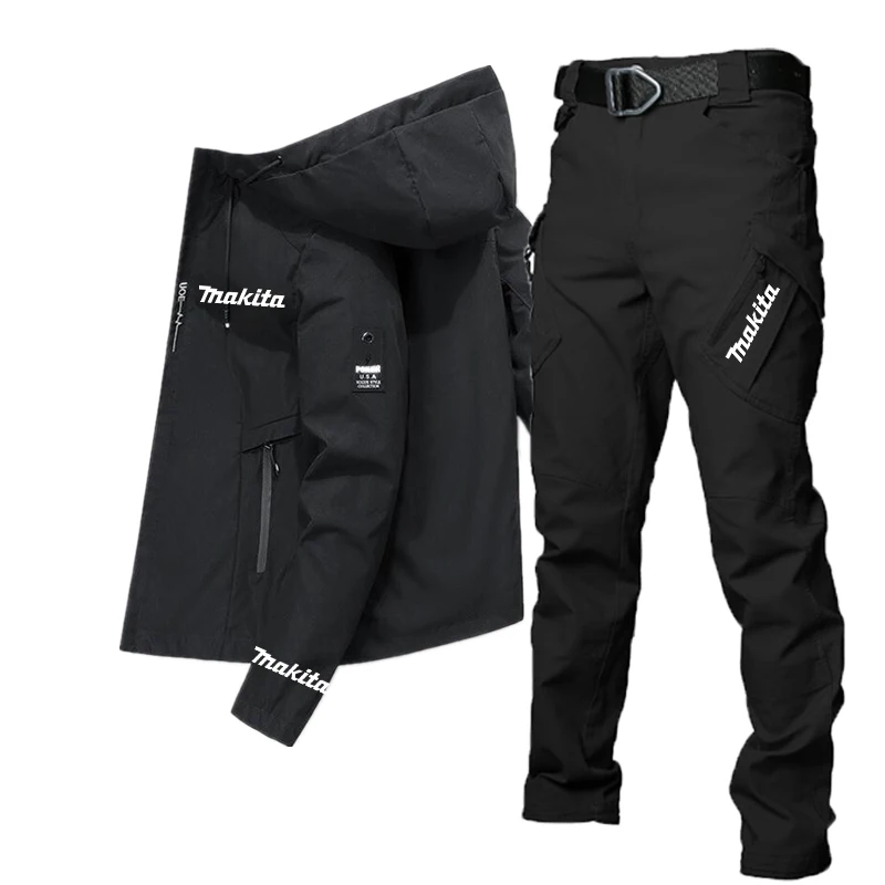 2023 Spring Autumn Makita Letter Print Men's Zipper Hoodie Casual Windbreaker Jacket Outdoor Camping Adventure Sportswear Suit
2023 Spring Autumn Makita Letter Print Men's Zipper Hoodie Casual Windbreaker Jacket Outdoor Camping Adventure Sportswear Suit