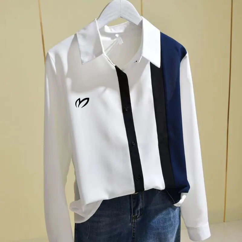 GOLF Women's Shirt T-shirt Fashion Splice Shirt Fashion Casual Long Sleeve Spring New Korean Style Versatile Golf Top
GOLF Women's Shirt T-shirt Fashion Splice Shirt Fashion Casual Long Sleeve Spring New Korean Style Versatile Golf Top