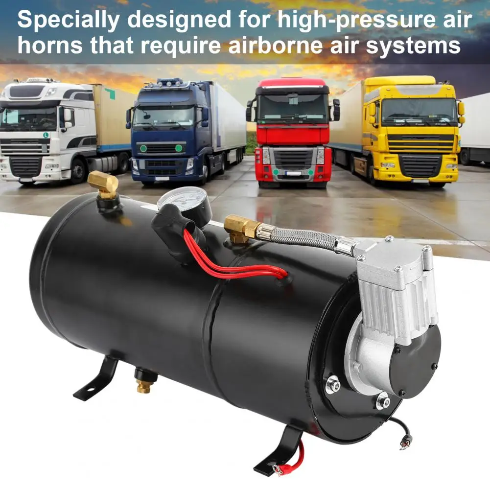 DC12V Air Compressor Kit Large Air Volume Pressure Switch Metal On-Board Trumpet Air Compressor for Air Horn
DC12V Air Compressor Kit Large Air Volume Pressure Switch Metal On-Board Trumpet Air Compressor for Air Horn