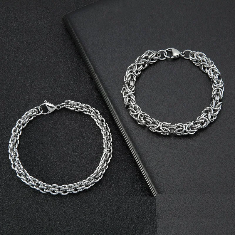 New Hip Hop Original Classic Chain Bracelet for Men Womne Simple Heavy Thick Stainless Steel Aesthetic Vintage Jewelry Width 9mm
New Hip Hop Original Classic Chain Bracelet for Men Womne Simple Heavy Thick Stainless Steel Aesthetic Vintage Jewelry Width 9mm