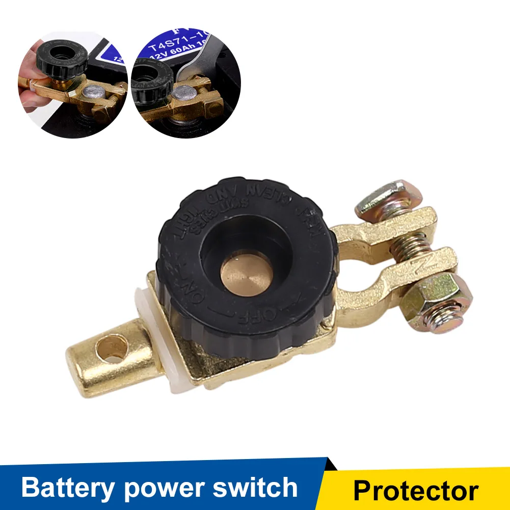 

Universal Car Battery Switch Battery Terminal Link Switch Quick Cut-off Disconnect Protector RV Car Battery Power-off Auto Parts