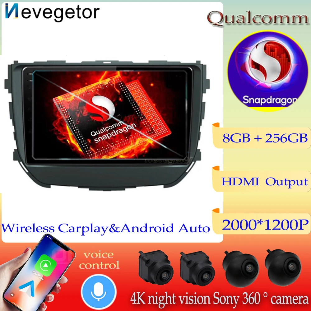 

Android13 Qualcomm For Suzuki Vitara Brezza 2016 2017 2018 Car Radio Multimedia Video Player GPS Navigation NO 2 Din DVD DSP 5G