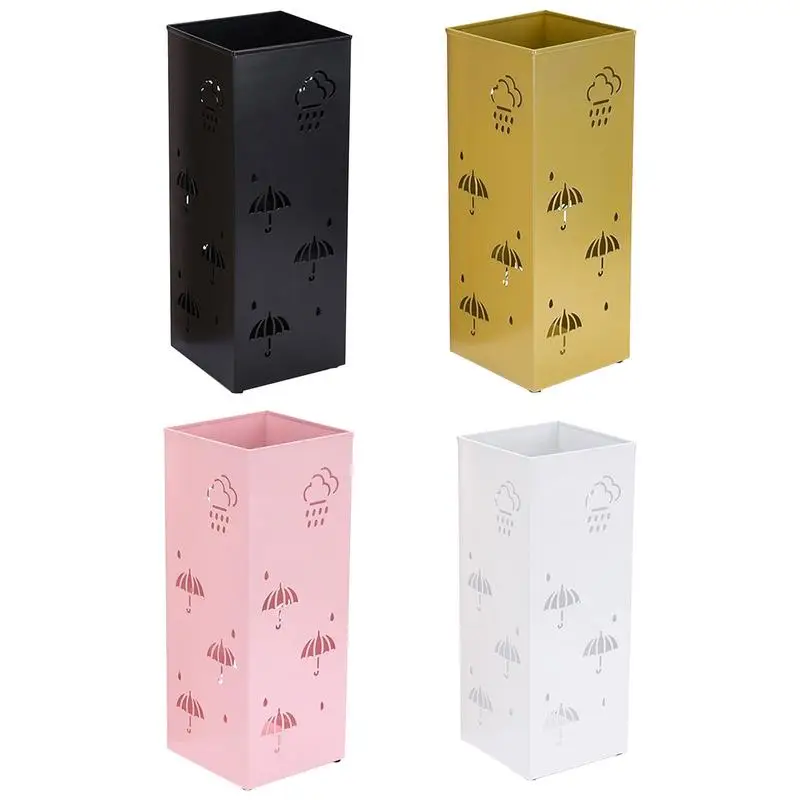 Металлический держатель для зонта, квадратная подставка, держатель для зонта, металлический винтажный держатель для зонта в коридоре, гостиной, прихожей, для хранения