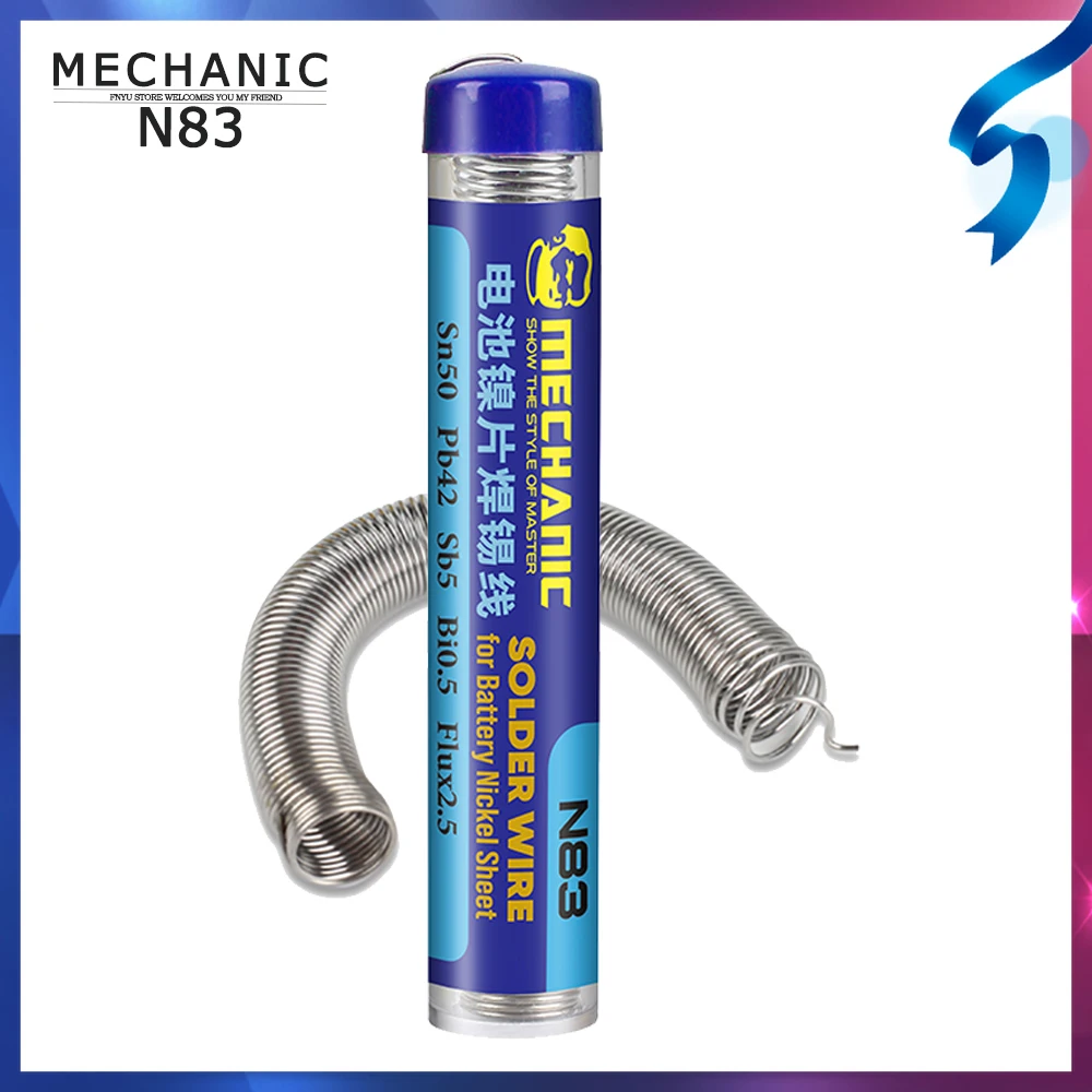 Никелевая проволока для пайки MECHANIC N83 0,8 мм 205 ℃ батарея телефона сварочная ремонтная паяльная проволока для многофункциональной нержавеющ...
Никелевая проволока для пайки MECHANIC N83 0,8 мм 205 ℃ батарея телефона сварочная ремонтная паяльная проволока для многофункциональной нержавеющ...