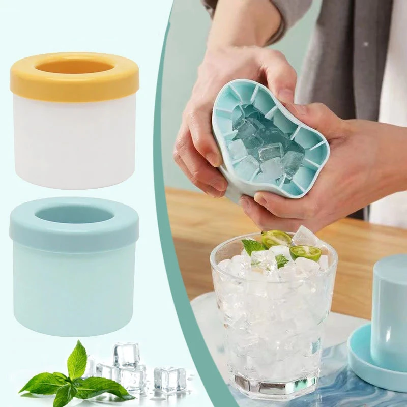 Silicone Ice Cube Maker Cup Cylinder Trays Lattice Ice Cube Mold Press-Type Easy-Release Ice Maker Tray Ice Bucket for Whiskey
Silicone Ice Cube Maker Cup Cylinder Trays Lattice Ice Cube Mold Press-Type Easy-Release Ice Maker Tray Ice Bucket for Whiskey