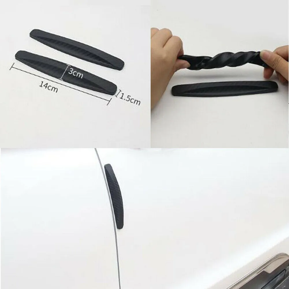 Deterioration 4pcs 14*3*1.5cm Car Door Edge Gap Guard Strip Freely Affixed PVC Carbon Fiber Gel Look Direct Replacement
Deterioration 4pcs 14*3*1.5cm Car Door Edge Gap Guard Strip Freely Affixed PVC Carbon Fiber Gel Look Direct Replacement