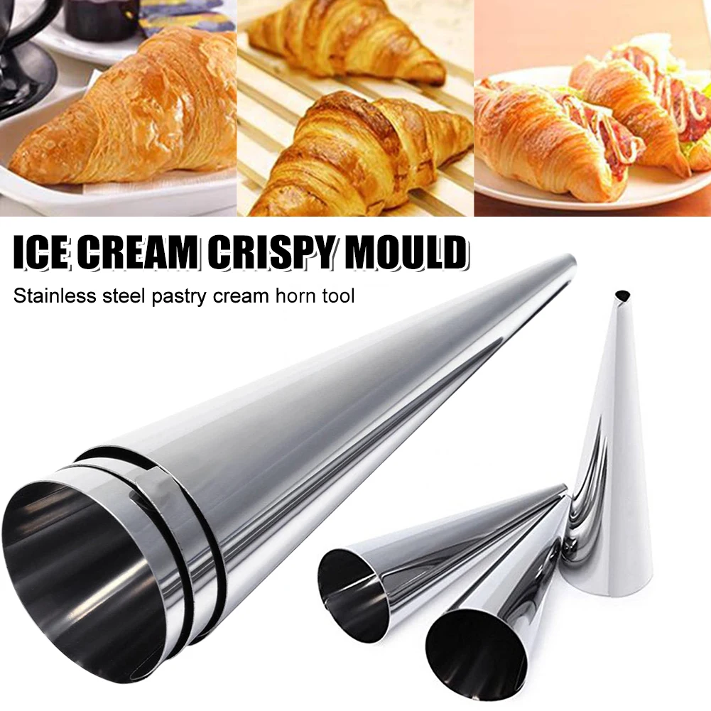 Cone Roll Moulds Croissants Molds Cream Horn Mould Pastry Mold Cookie Dessert Kitchen Baking Tool for Party Birthday Wedding
Cone Roll Moulds Croissants Molds Cream Horn Mould Pastry Mold Cookie Dessert Kitchen Baking Tool for Party Birthday Wedding