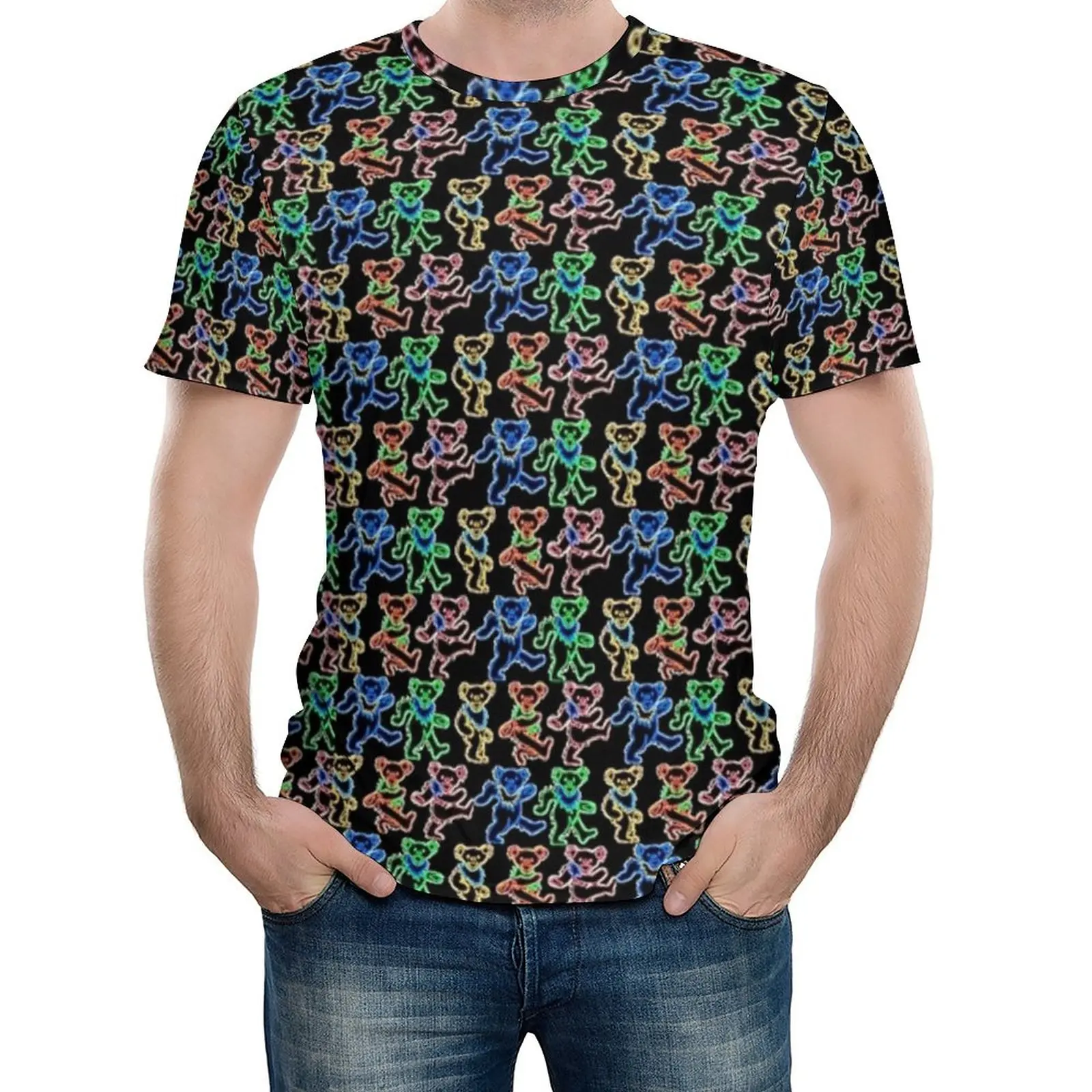 Jazz Festivals T Shirt Men Neon Bears Print Kawaii T Shirts Summer Hip Hop Tees Short Sleeve Custom Big Size Tops
Jazz Festivals T Shirt Men Neon Bears Print Kawaii T Shirts Summer Hip Hop Tees Short Sleeve Custom Big Size Tops