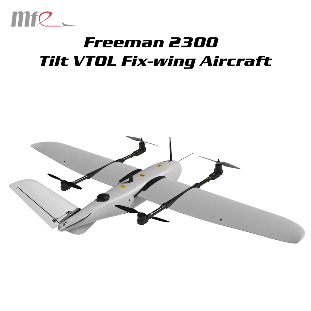 Makeflyeasy Freeman 2300 Tilt VTOL Aerial Survey Carrier Span Wing 2300mm UAV mapping hobby DIY Toys
Makeflyeasy Freeman 2300 Tilt VTOL Aerial Survey Carrier Span Wing 2300mm UAV mapping hobby DIY Toys