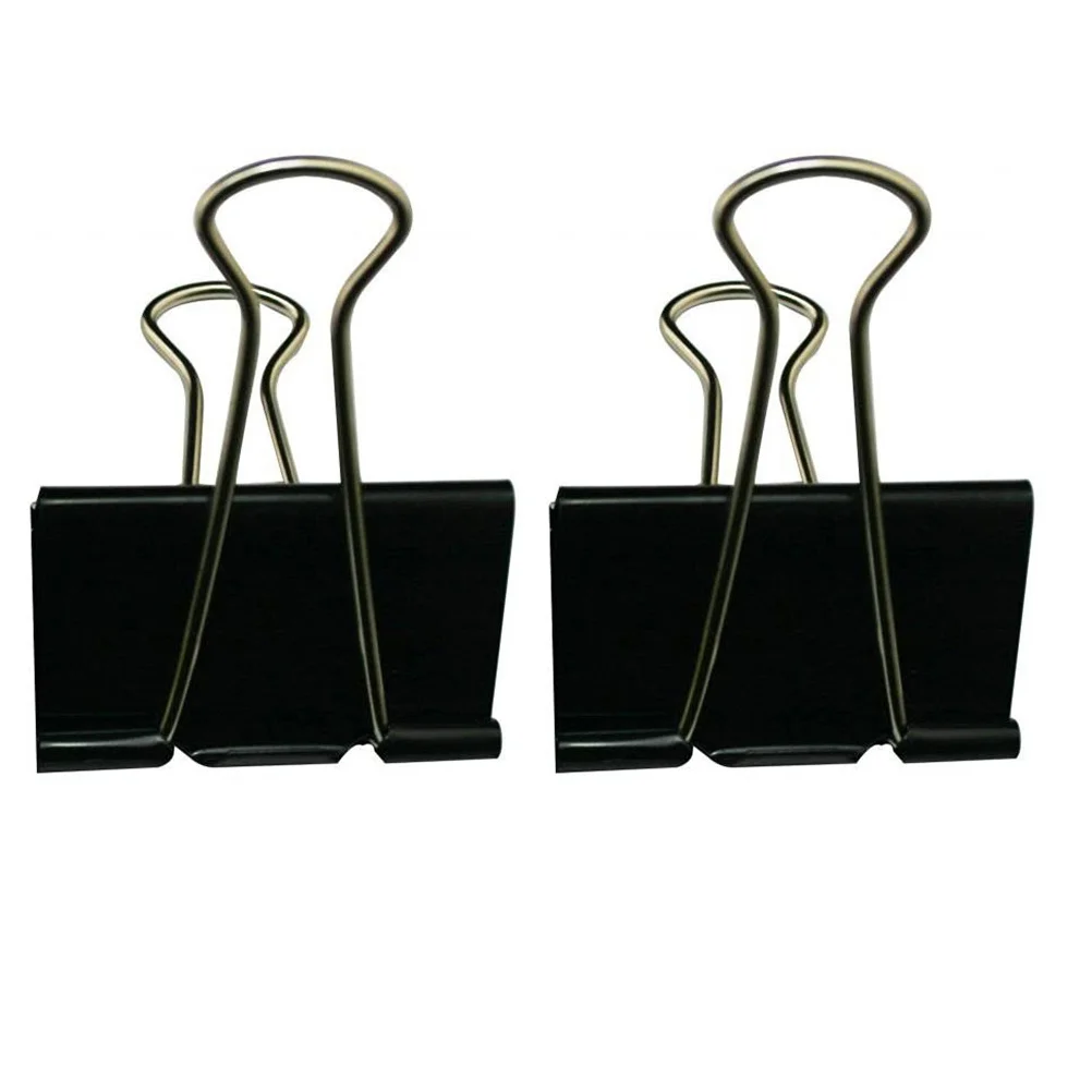 12pcs 25mm Binder Clip Office supplies stationery black metal paper clips financial Binder Clips For Daily Use(Black)
12pcs 25mm Binder Clip Office supplies stationery black metal paper clips financial Binder Clips For Daily Use(Black)