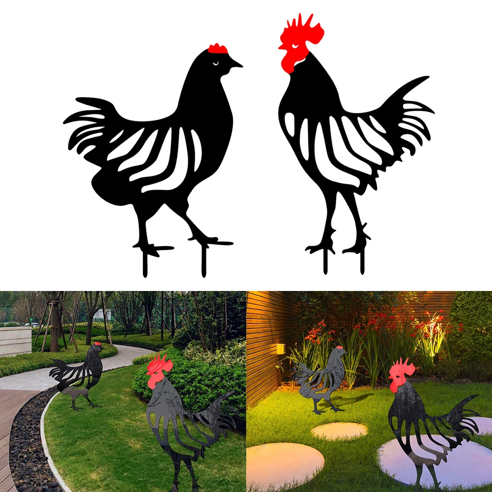 Chicken Fence Decor Garden Yard Art Rooster Hen Statues Craft Chicken Stakes Outdoor Backyard Housewarming Yard Pool Ornament
Chicken Fence Decor Garden Yard Art Rooster Hen Statues Craft Chicken Stakes Outdoor Backyard Housewarming Yard Pool Ornament