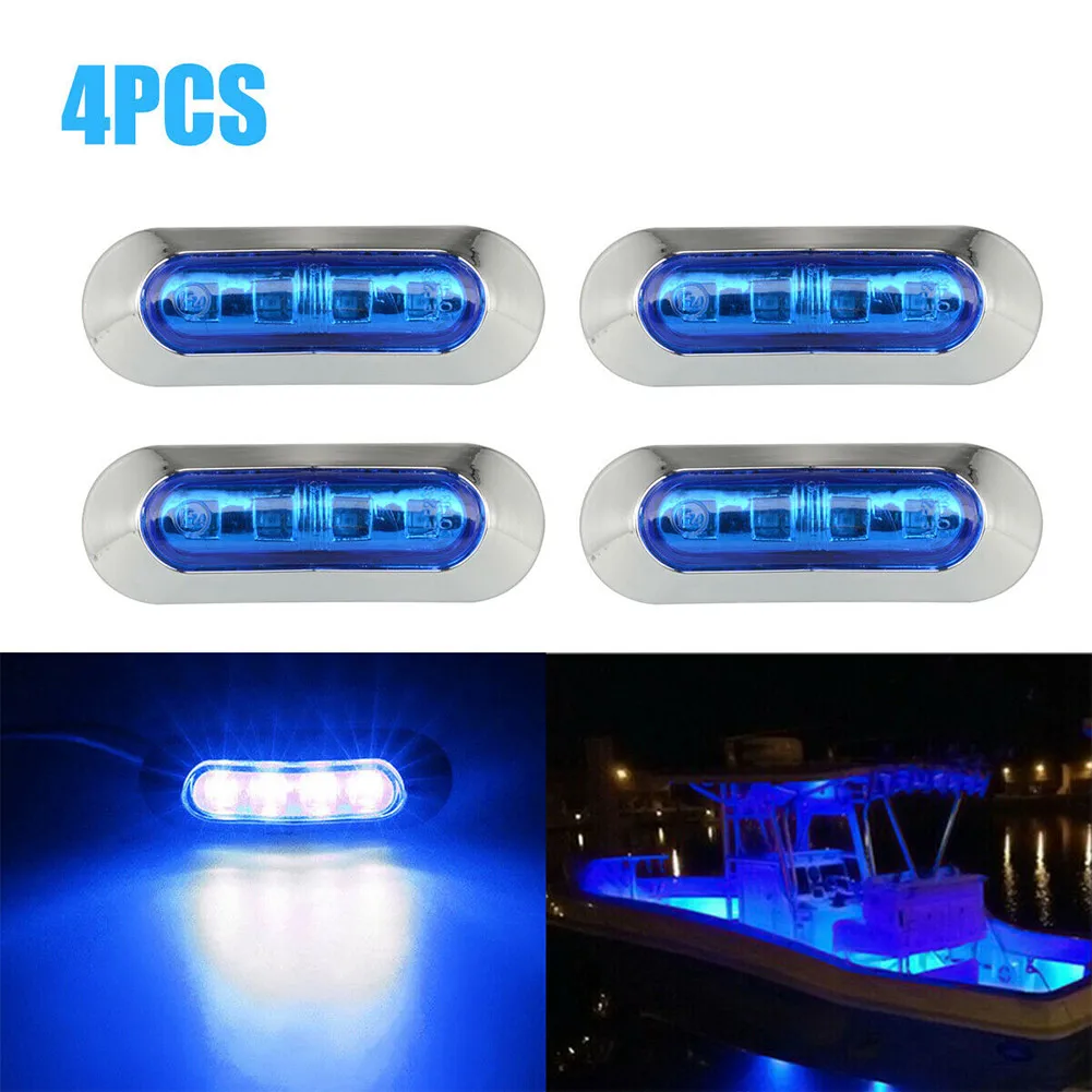 4xMarine Boat LED Courtesy Lights Cabin Deck Walkway Stair Light Blue LED Tail Lamp Yacht Accessories Boat Transom LED Stern Lig
4xMarine Boat LED Courtesy Lights Cabin Deck Walkway Stair Light Blue LED Tail Lamp Yacht Accessories Boat Transom LED Stern Lig