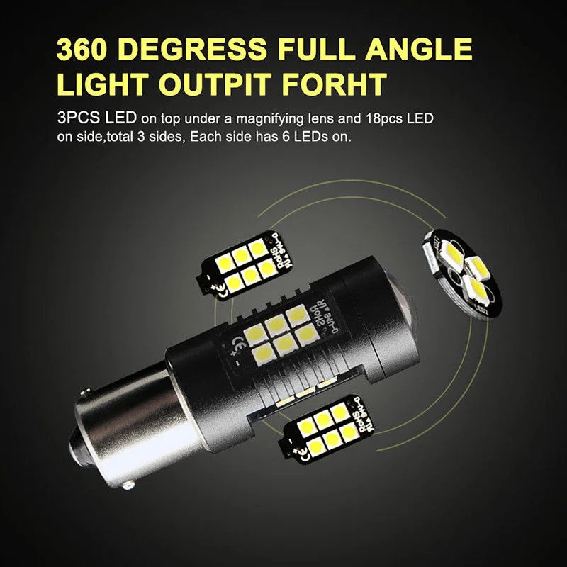 P21W Turn Signal Light 1000-1200LM 56*18mm Aluminum Accessories Part BA15S Car Reverse IP65 Waterproof Durable
P21W Turn Signal Light 1000-1200LM 56*18mm Aluminum Accessories Part BA15S Car Reverse IP65 Waterproof Durable