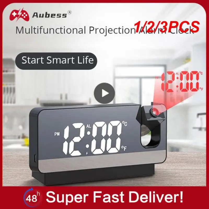 1/2/3PCS Home Led Digital Projection Alarm Clock Table Electronic with 180 Degrees Time Projector Bedroom Bedside Clock 2022
1/2/3PCS Home Led Digital Projection Alarm Clock Table Electronic with 180 Degrees Time Projector Bedroom Bedside Clock 2022