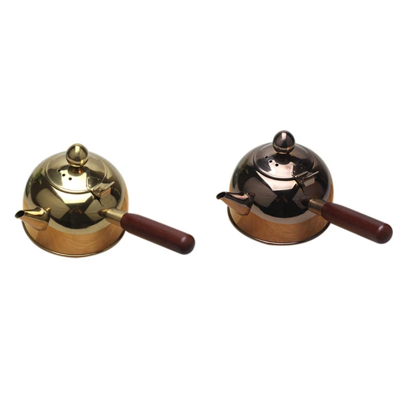 2 Pcs 500Ml Single Handle Water Kettle Induction Turk Samll Coffee Milk Tea Pot 304 Stainless Steel Bronze & Gold
2 Pcs 500Ml Single Handle Water Kettle Induction Turk Samll Coffee Milk Tea Pot 304 Stainless Steel Bronze & Gold
