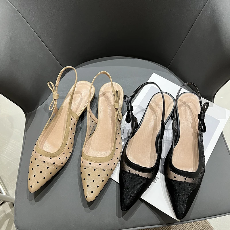 2022 New Summer Sandals Women Fashion Polk Dot Mesh Flat Heels Mules Shoes Female Pointed Toe Dress Sandalias Mujer Casual Mujer
2022 New Summer Sandals Women Fashion Polk Dot Mesh Flat Heels Mules Shoes Female Pointed Toe Dress Sandalias Mujer Casual Mujer