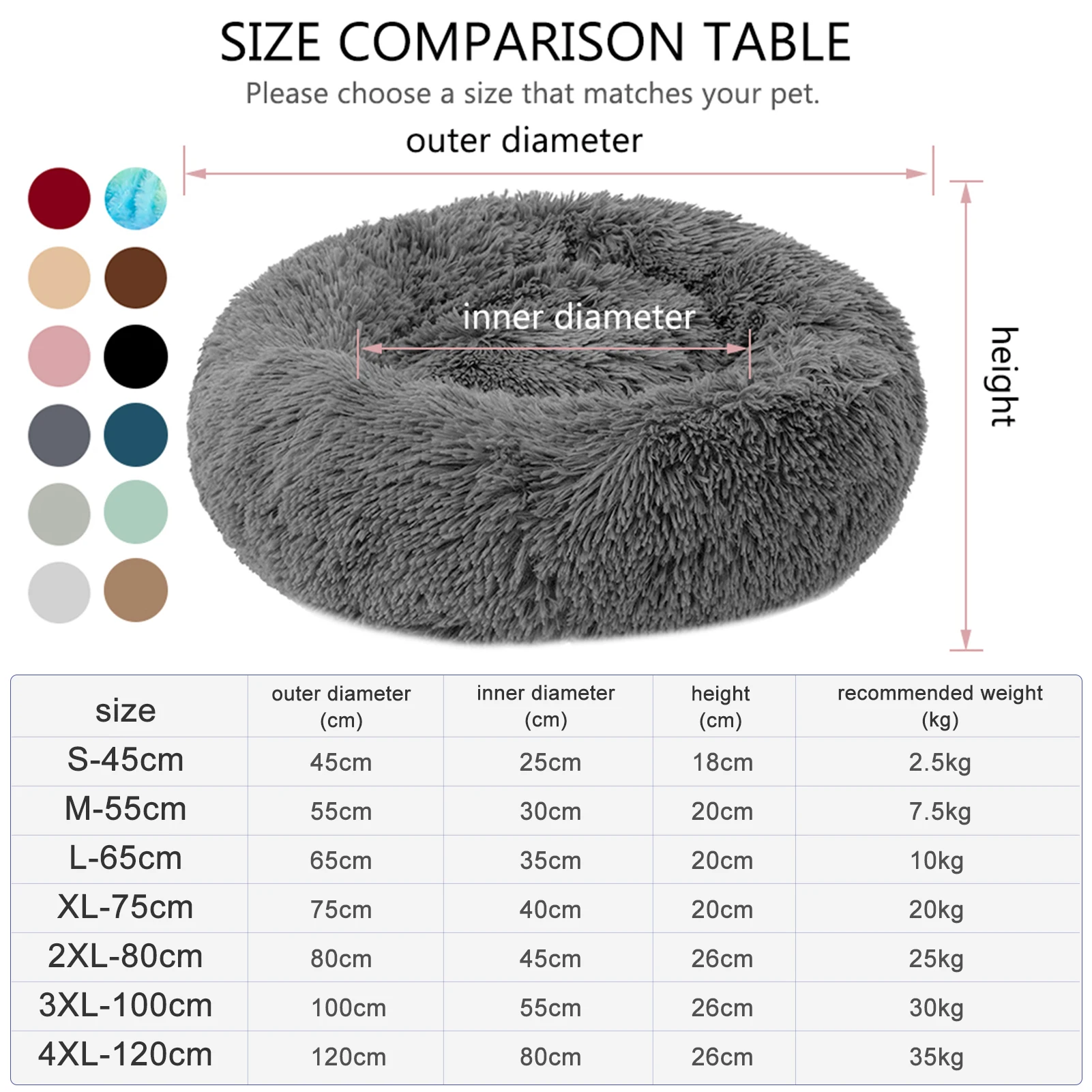Круглые длинные плюшевые лежанки для домашних животных, матрас для собак, диван для сна для кошек, кровать для домашних животных, подушка дл...
Круглые длинные плюшевые лежанки для домашних животных, матрас для собак, диван для сна для кошек, кровать для домашних животных, подушка дл...