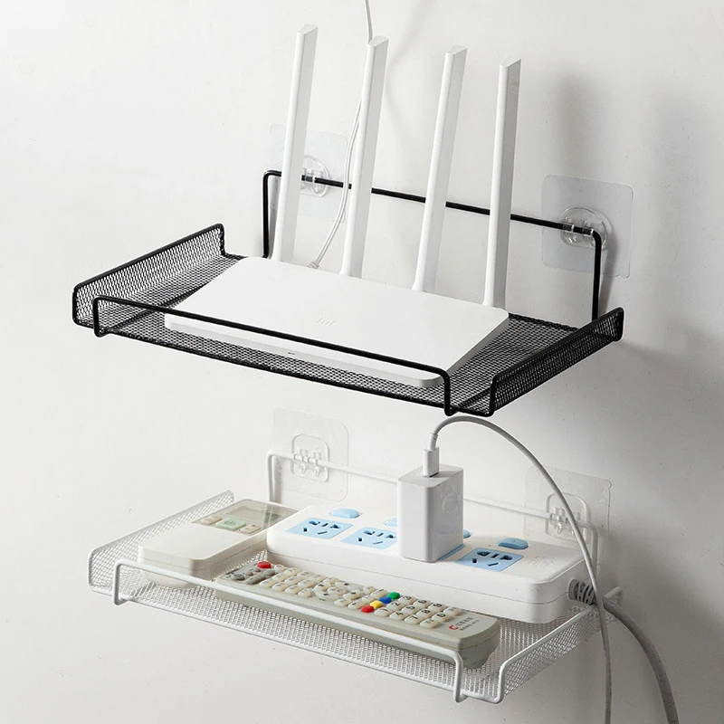Wall Mounted Wifi Router Shelf Metal Router Storage Rack Living Room Television Set-Top Box Holder Adhesive Wall Shelf Organizer
Wall Mounted Wifi Router Shelf Metal Router Storage Rack Living Room Television Set-Top Box Holder Adhesive Wall Shelf Organizer