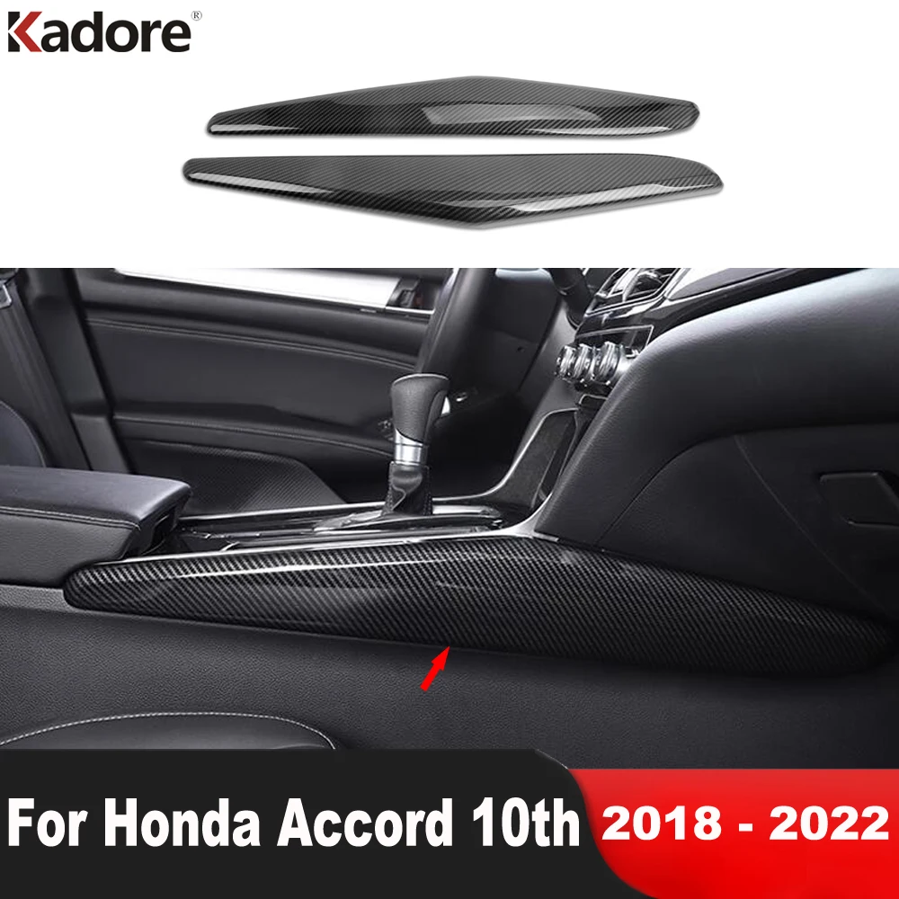 

Car Center Console Gear Shift Box Panel Trim For Honda Accord 2018 2019 2020 2021 2022 Carbon Fiber Interior Molding Accessories