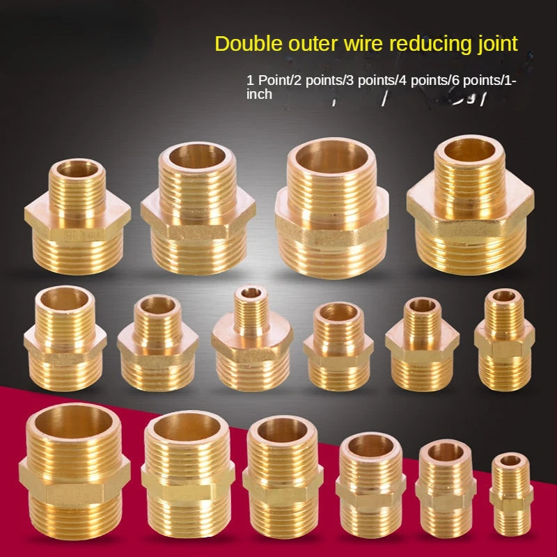 Brass Pipe Hexagonal Connector Quick Connector 1/8 1/4 3/8 1/2 3/4 1 BSP Male To Male Thread Water-Oil Pneumatic Connector
Brass Pipe Hexagonal Connector Quick Connector 1/8 1/4 3/8 1/2 3/4 1 BSP Male To Male Thread Water-Oil Pneumatic Connector