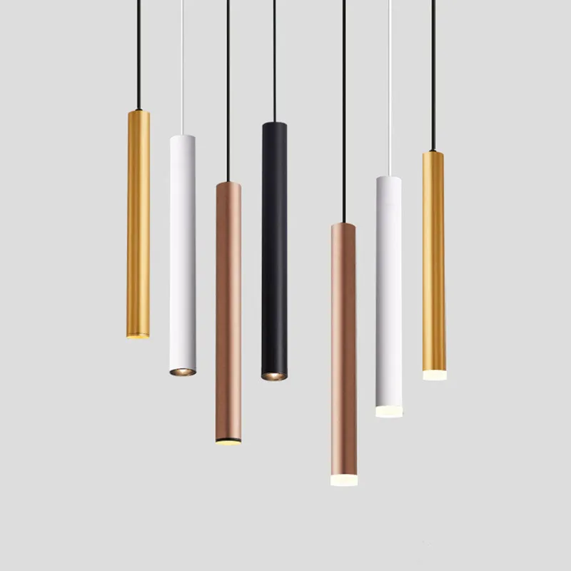 Dimmable LED Hanging Lamp Long Tube 5W 7W 12W Kitchen Island Dining Room Shop Bar Decor Linghing Cylinder Pipe Pendant Light
Dimmable LED Hanging Lamp Long Tube 5W 7W 12W Kitchen Island Dining Room Shop Bar Decor Linghing Cylinder Pipe Pendant Light