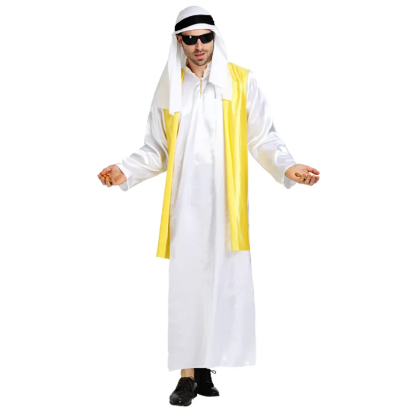 Mens Adult Carnival Halloween Prince of Arab Emirates Cosplay Costume Male Masquerade Party Middle East Dubai Costume Role-Play
Mens Adult Carnival Halloween Prince of Arab Emirates Cosplay Costume Male Masquerade Party Middle East Dubai Costume Role-Play