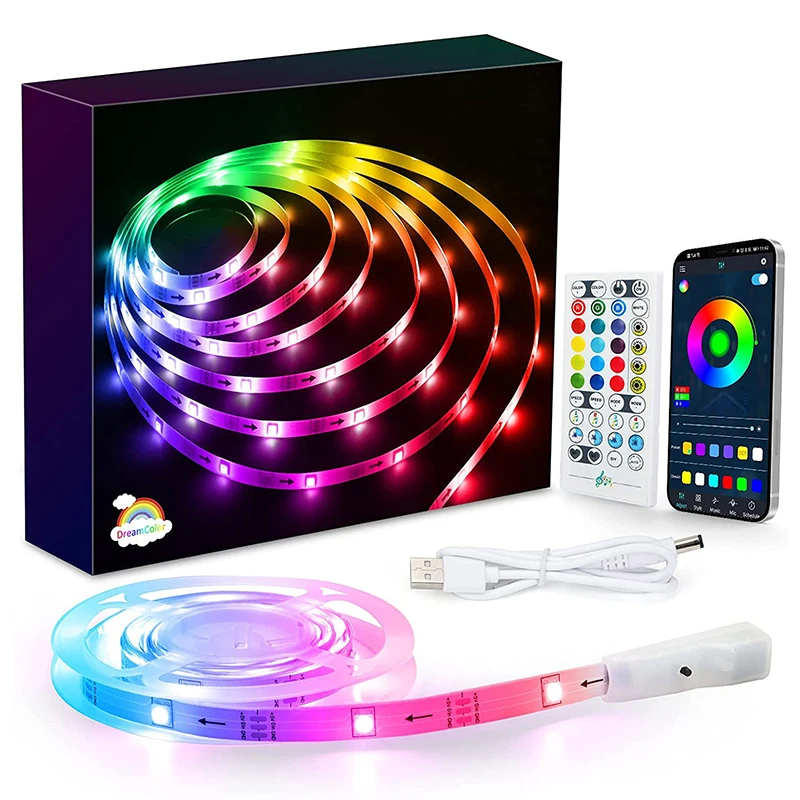 Led Strip Lights With Remote Bluetooth RGB 5050 SMD FlexibleWaterproof Tape Diode USB Powered Lighting Neon Tape Lamp
Led Strip Lights With Remote Bluetooth RGB 5050 SMD FlexibleWaterproof Tape Diode USB Powered Lighting Neon Tape Lamp