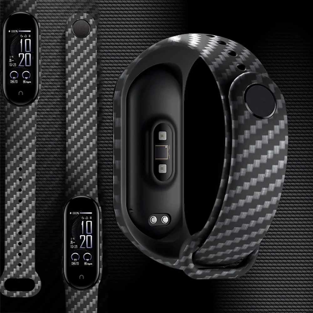 Carbon Fiber Strap For Mi Band 7 6 5 4 3 Bracelet Silicone Wristband For Xiaomi Miband6 Sport Watch Replacement Strap Wriststrap
Carbon Fiber Strap For Mi Band 7 6 5 4 3 Bracelet Silicone Wristband For Xiaomi Miband6 Sport Watch Replacement Strap Wriststrap