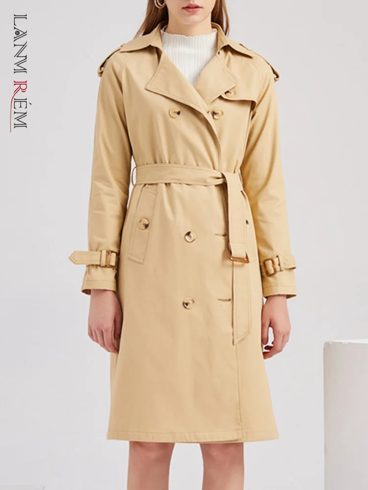 LANMREM Women Mid Length Trench Coat Office Lady Solid Color Lapel Windbreaker Fashion Female 2023 Autumn New Clothing 2AA1484
LANMREM Women Mid Length Trench Coat Office Lady Solid Color Lapel Windbreaker Fashion Female 2023 Autumn New Clothing 2AA1484