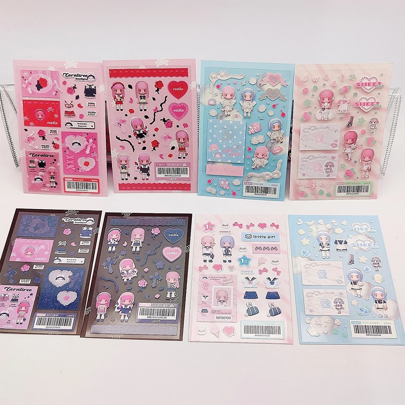 2pcs Korean Ins Cute Modeling Girl Sticker Scrapbooking Diy Album Decoration Sticker Aesthetic Personalized Kawaii Stationery
2pcs Korean Ins Cute Modeling Girl Sticker Scrapbooking Diy Album Decoration Sticker Aesthetic Personalized Kawaii Stationery