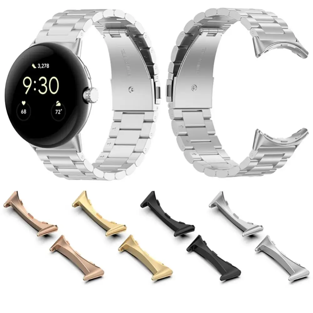 

2PCS Metal Watch Band Connector For Google Pixel 20mm Leather/Nylon/Silicone Strap Adapter For Pixel Smart Watch Accessories