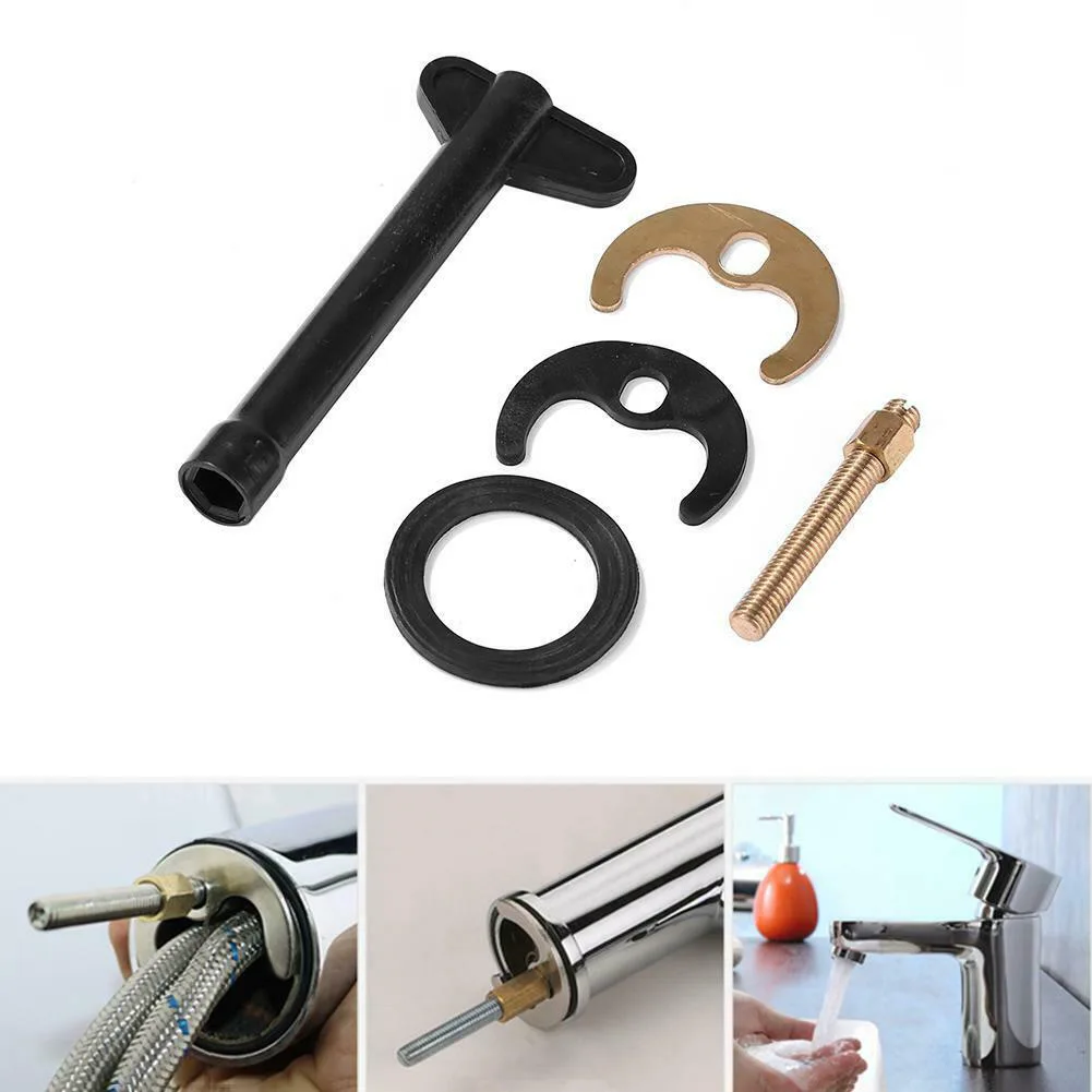 Faucet Tap Fixing Set Kitchen M8 Bolt Mounting Plate Quality Fixtures Garden Hexagonal Wrench Washer Basin Set
Faucet Tap Fixing Set Kitchen M8 Bolt Mounting Plate Quality Fixtures Garden Hexagonal Wrench Washer Basin Set