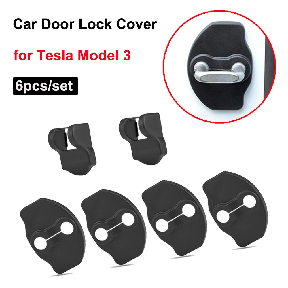 6pcs Lock Buckle Cover for Tesla Model 3 Y Latches Protector Antirust Door Stopper Covers Car Modified Accessories Decoration 
6pcs Lock Buckle Cover for Tesla Model 3 Y Latches Protector Antirust Door Stopper Covers Car Modified Accessories Decoration