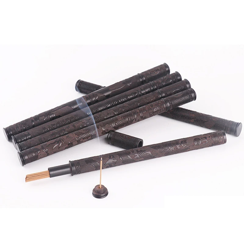 Ebony Wood Stick Incense Tube Carved Sandalwood Line Incense Tube Incense Holder Ceremony Pray Buddha Temple Incense Storage Box
Ebony Wood Stick Incense Tube Carved Sandalwood Line Incense Tube Incense Holder Ceremony Pray Buddha Temple Incense Storage Box