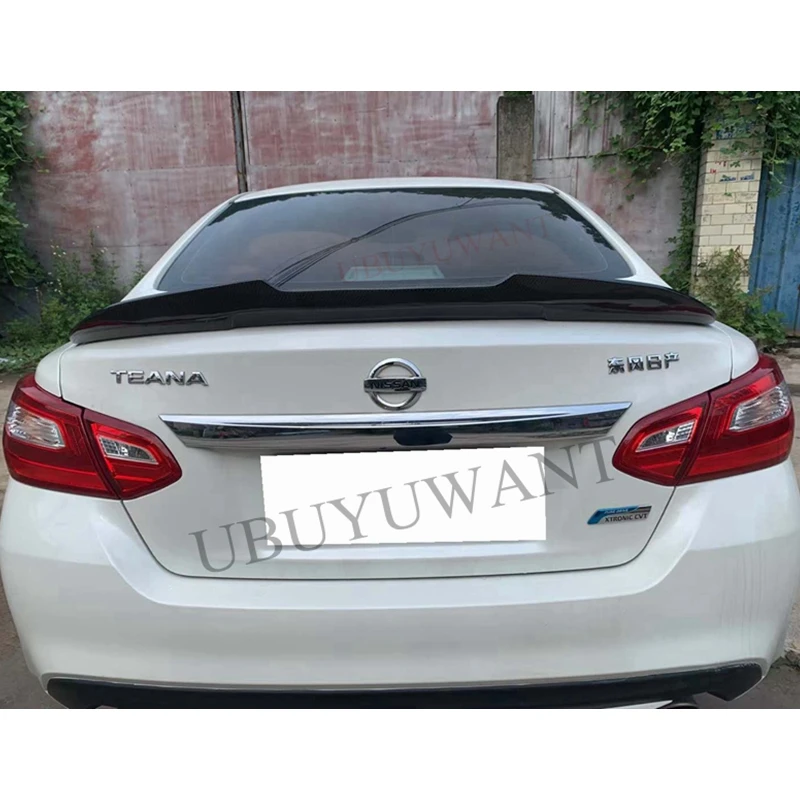 Задний спойлер из углеродного волокна для NISSAN Altima Teana 2013 2014 2015 2016 2017 2018, задний спойлер для багажника, украшение крыла багажника, Стайлинг авт...
Задний спойлер из углеродного волокна для NISSAN Altima Teana 2013 2014 2015 2016 2017 2018, задний спойлер для багажника, украшение крыла багажника, Стайлинг авт...